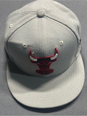 New Era Gray Snapback Hat with Red Bulls Logo